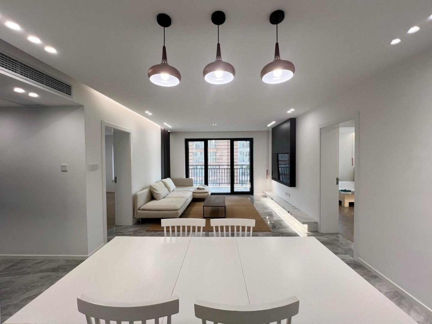 Appartamento Eastern Hub - Jingan Temple Branch Yige French Window, Three Bedrooms, Double Balcony, Near Hang Lung Plaza People's Square