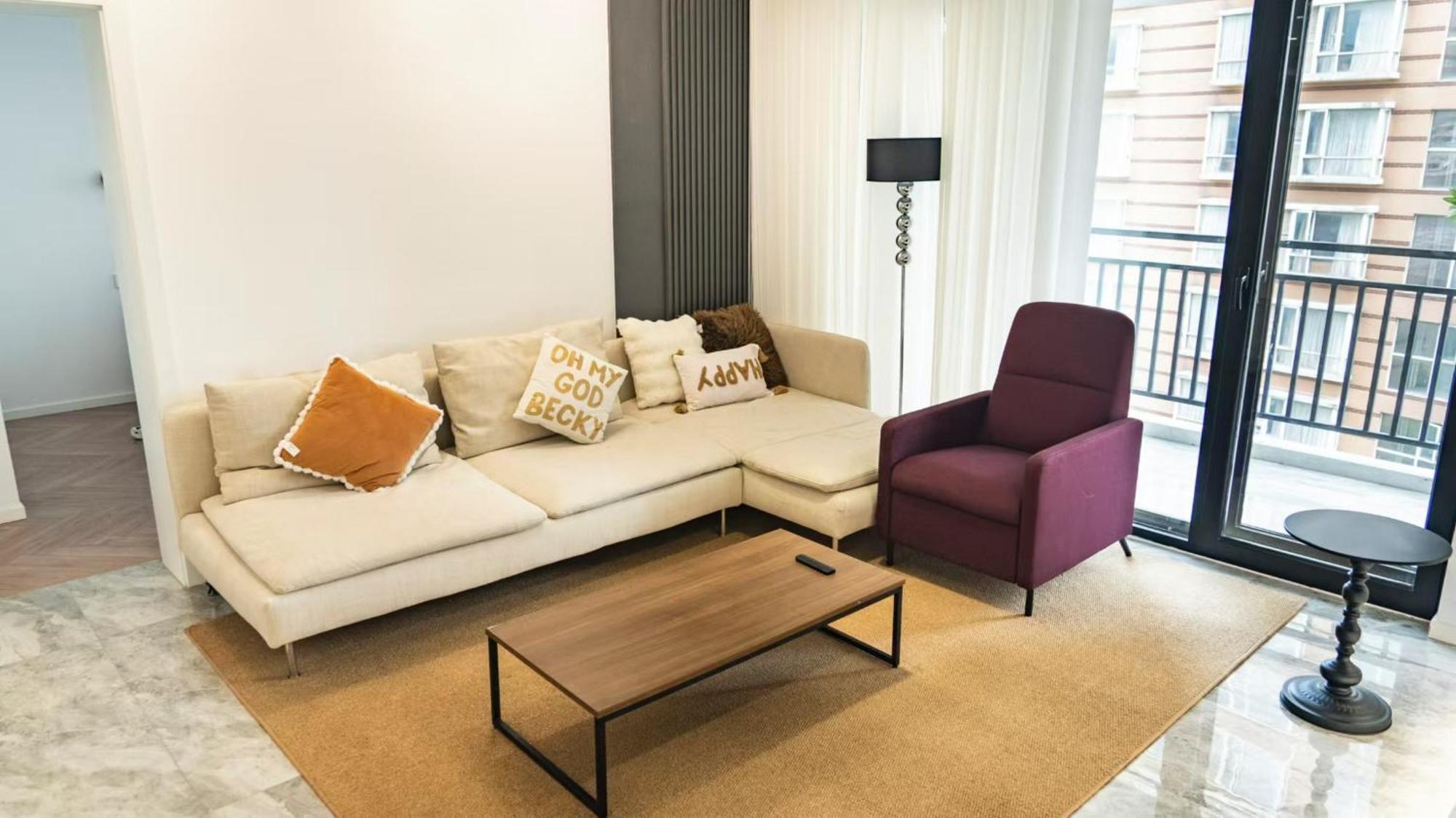Appartamento Eastern Hub - Jingan Temple Branch Yige French Window, Three Bedrooms, Double Balcony, Near Hang Lung Plaza People's Square Shanghai
