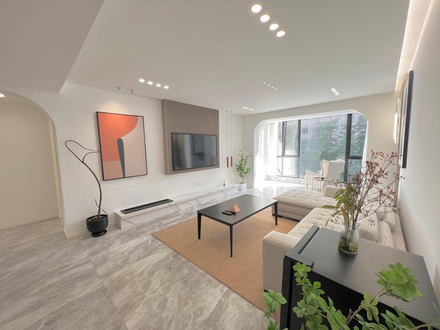 Appartamento Eastern Hub - Jingan Temple Branch Yige French Window, Three Bedrooms, Double Balcony, Near Hang Lung Plaza People's Square Shanghai